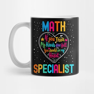 Math Specialist Appreciation Week Back To School Heart Mug